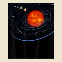 Solar System Eight Planets In Space T Shirt Cropped Hoodie | Artistshot