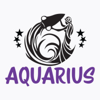 Custom Aquarius Zodiac T-shirt By Emardesign - Artistshot