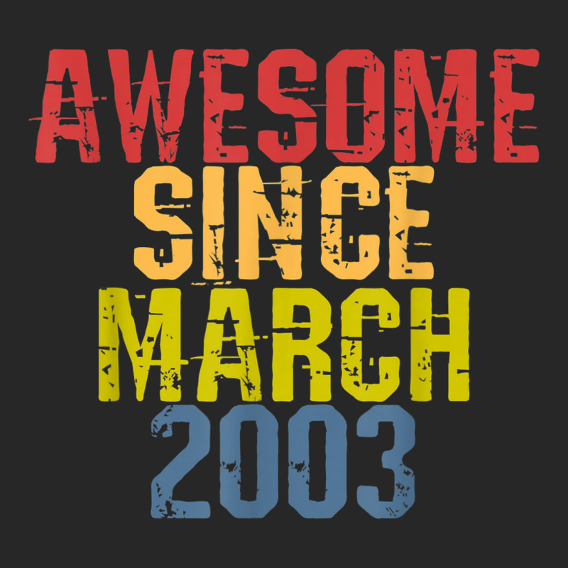 Awesome Since March 2003 Year Old Birthday Retro Men's T-shirt Pajama Set | Artistshot