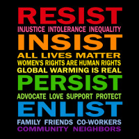 Lgbt Resist Insist Persist Enlist Hillary Mantra T Shirt Women's V-neck T-shirt | Artistshot