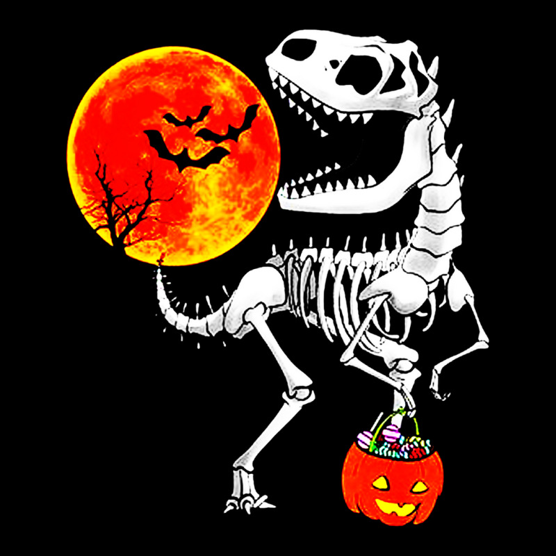 Halloween Dinosaur T Rex Skeleton Pocket T-shirt | Artistshot