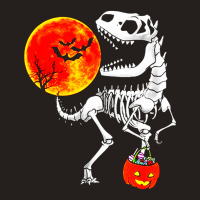 Halloween Dinosaur T Rex Skeleton Tank Top | Artistshot