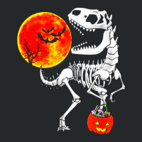 Halloween Dinosaur T Rex Skeleton Crewneck Sweatshirt | Artistshot