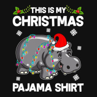 Hippopotamus Funny This Is My Christmas Pajama Hippopotamus Xmas Light Shield Patch | Artistshot