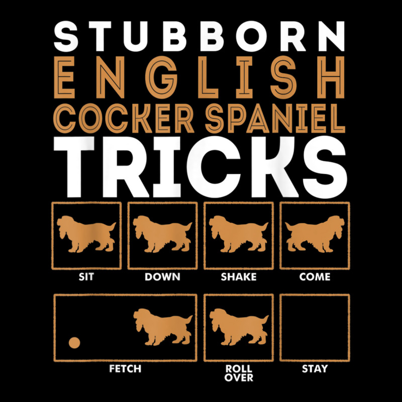 Stubborn English Cocker Spaniel Dog Tricks Graphic T Shirt Cropped Hoodie by cm-arts | Artistshot