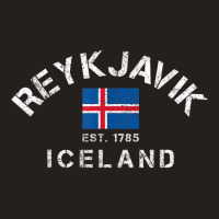 Reykjavik Iceland Est. 1785 Flag Souvenir Gift T Shirt Tank Top | Artistshot