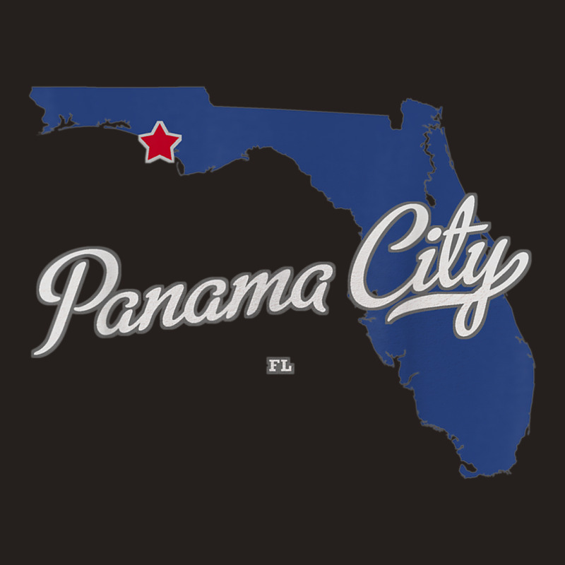 Panama City Florida Fl Map Tank Top by Fashlaza | Artistshot