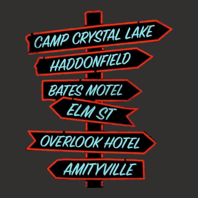 Horror Movie Location Signs Champion Hoodie by KEITHSHAPIRO | Artistshot