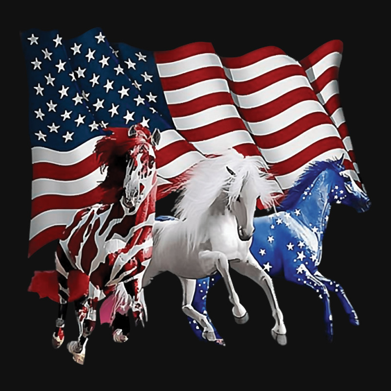 Horse American Flag, Horse American Flag Art, Horse American Flag Vint Crew Socks | Artistshot