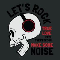 Rock Skull With Headphones Women's Triblend Scoop T-shirt | Artistshot