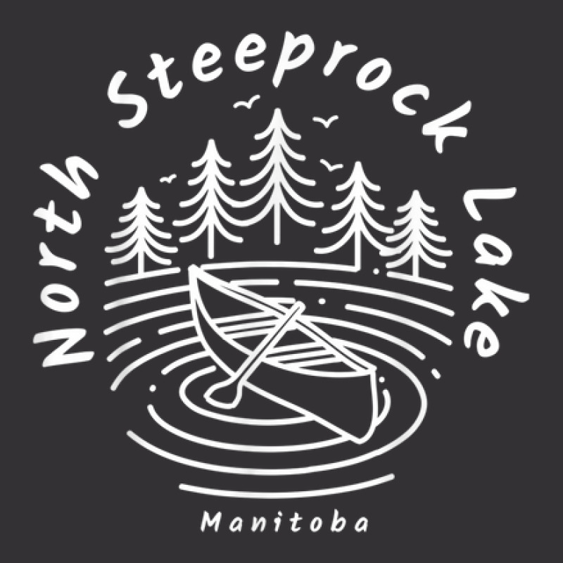 North Steeprock Lake Manitoba Vintage Hoodie And Short Set | Artistshot