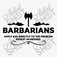 Barbarian Apply Axe Ladies Fitted T-shirt | Artistshot