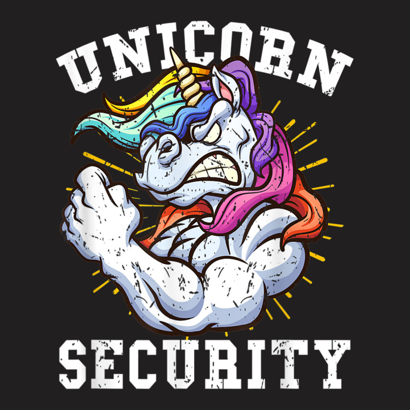 Unicorn Security   Manly Muscular Unicorn Lovers T Shirt T-shirt | Artistshot