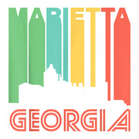 Retro 1970's Style Marietta Georgia Skyline T Shirt Unisex Hoodie | Artistshot