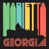 Retro 1970's Style Marietta Georgia Skyline T Shirt Classic T-shirt | Artistshot