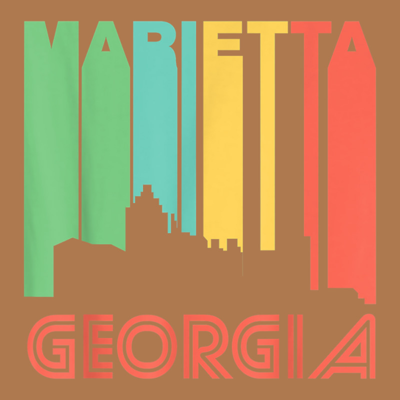 Retro 1970's Style Marietta Georgia Skyline T Shirt Vintage Short | Artistshot