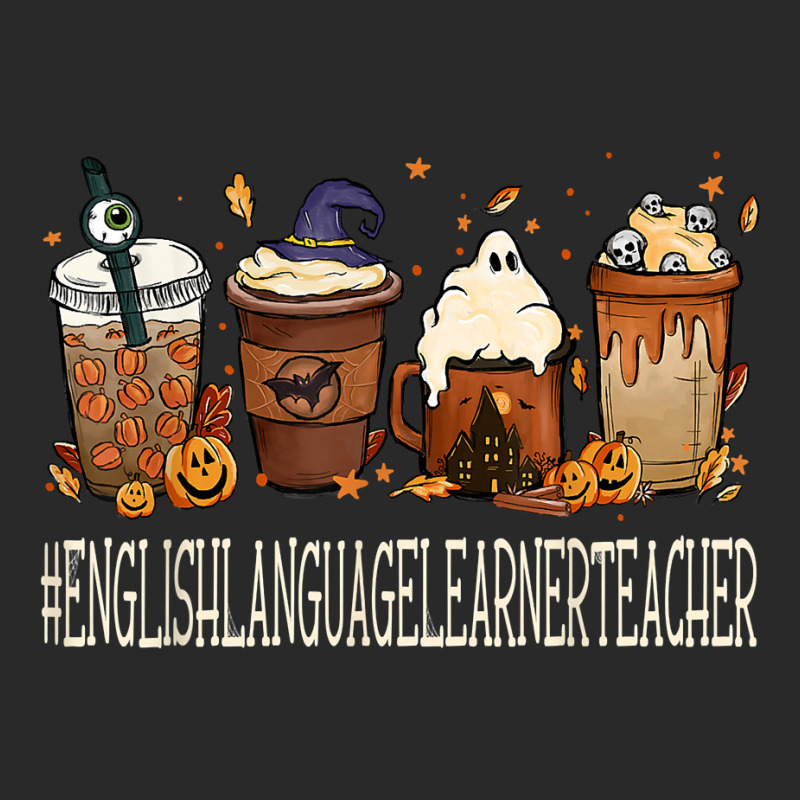 English Language Learner Teacher Coffee Halloween Autumn T Shirt Printed Hat | Artistshot