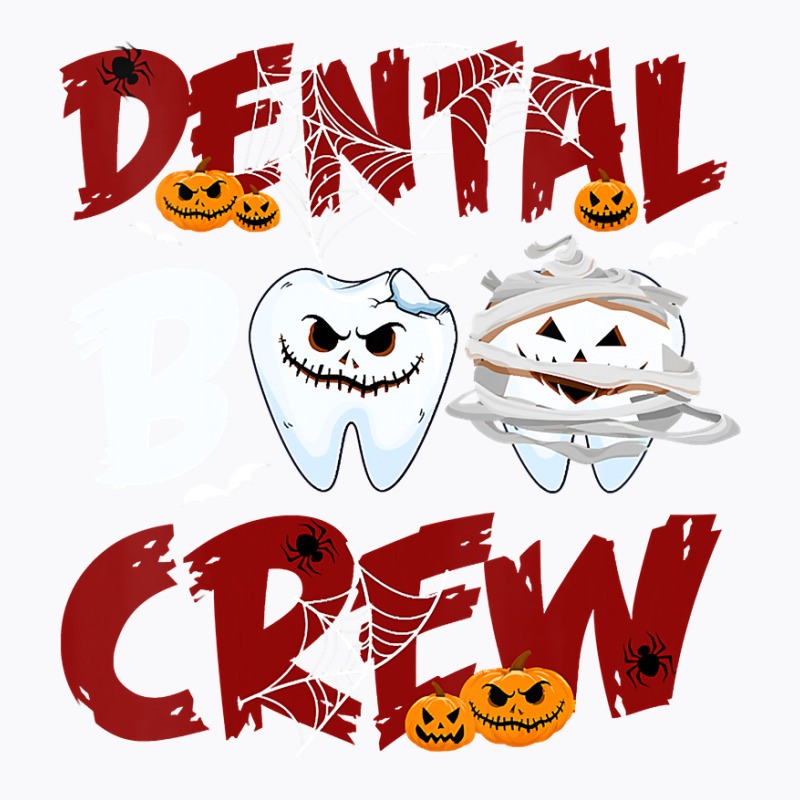 Womens Dental Boo Crew Halloween Dentists Dental Asst Matching Vneck T-shirt | Artistshot