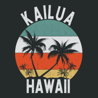 Kailua Shirt Hawaii Retro Oahu Palm Tree Hawaiian Island Sweatshirt Women's Triblend Scoop T-shirt | Artistshot