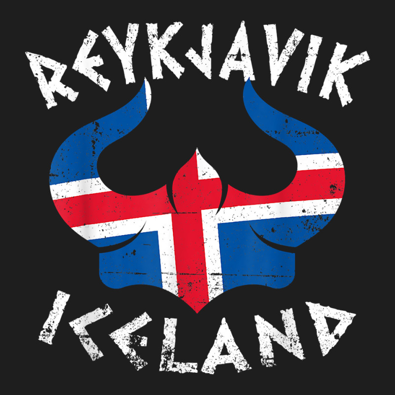 Reykjavík Iceland Viking Helmet T Shirt Classic T-shirt by cm-arts | Artistshot