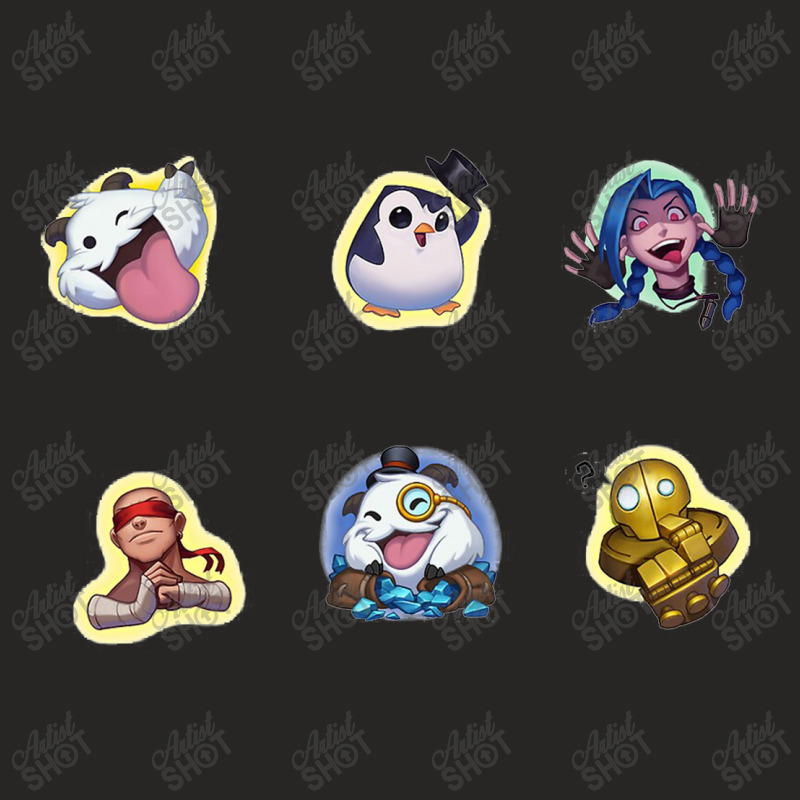 League Of Legends Emotes Ladies Fitted T-Shirt by SaraAnnLee | Artistshot