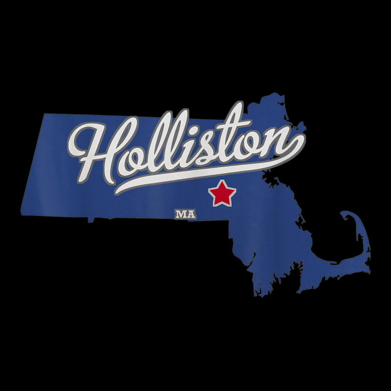 Holliston Massachusetts Ma Map Pocket T-shirt | Artistshot