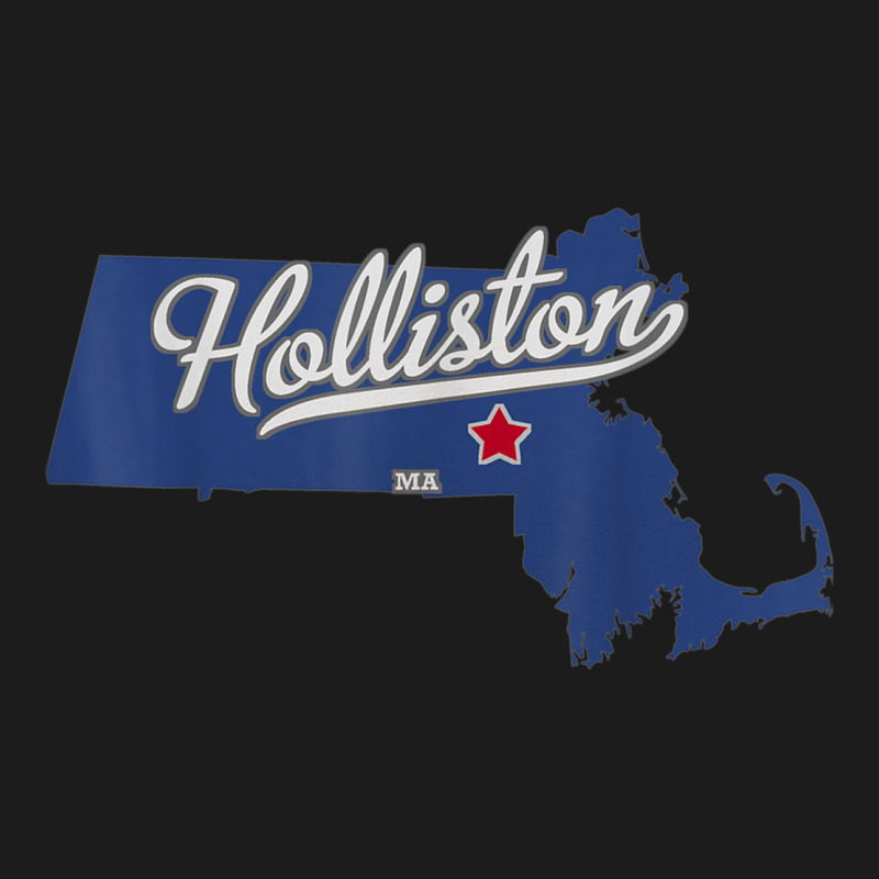 Holliston Massachusetts Ma Map Hoodie & Jogger Set | Artistshot