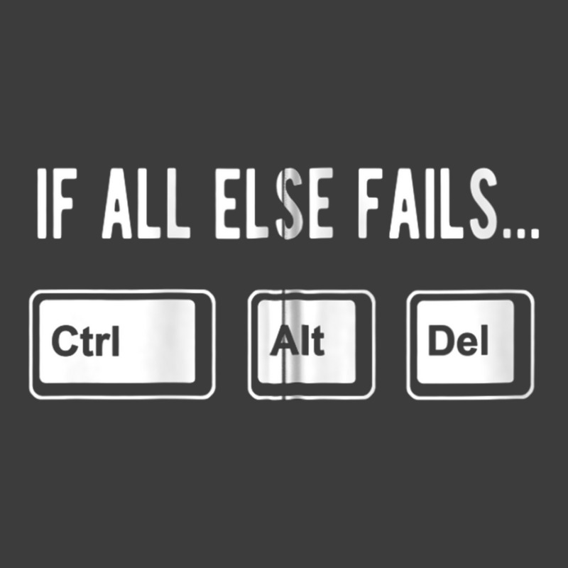 When All Else Fails Ctrl Alt Del Funny Computer Keys Zip Hoodie Men's Polo Shirt | Artistshot