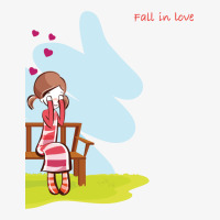 Fall In Love Ladies Fitted T-shirt | Artistshot