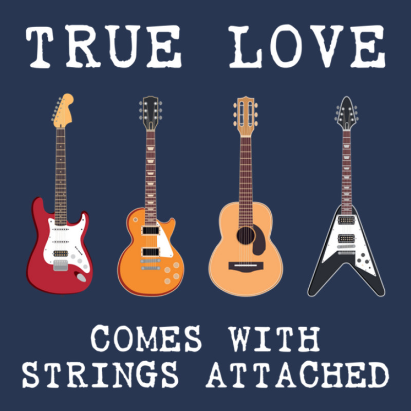 Guitar Player Gift True Love Strings Attached Guitarist Men Denim Jacket by cm-arts | Artistshot