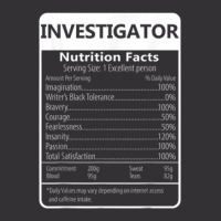 Investigator Nutrition Facts Sarcastic Graphic Vintage Hoodie And Short Set | Artistshot