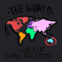 The World Is A Cat Playing With Australia Youth Tee | Artistshot