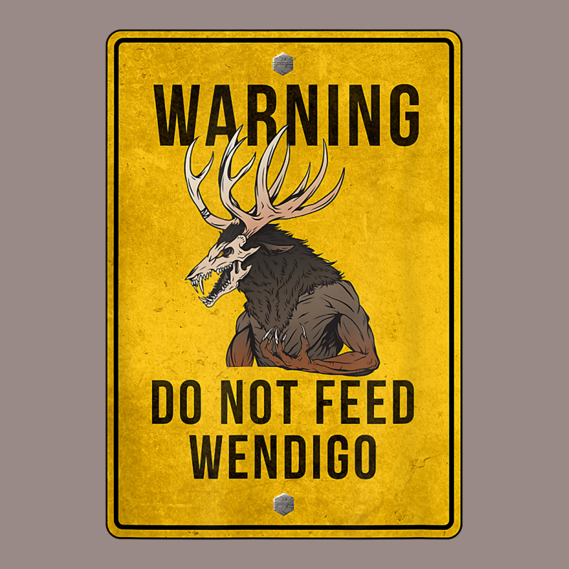 Wendigo Cryptid   Do Not Feed Wendigo Warning Sign T Shirt Vintage T-shirt | Artistshot