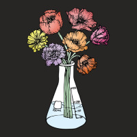 Erlenmeyer Bouquet Ladies Fitted T-shirt | Artistshot