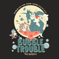 Tom And Jerry Bubble Trouble Ladies Fitted T-shirt | Artistshot