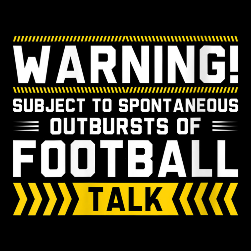 Womens Warning Subject To Spontaneous Outbursts Of Football Talk V Nec V-neck Tee | Artistshot