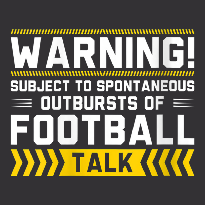 Womens Warning Subject To Spontaneous Outbursts Of Football Talk V Nec Vintage Short | Artistshot