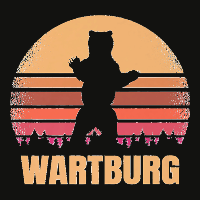 Wartburg Tennessee Vintage Bear Distressed Retro 80s Sunset Premium Scorecard Crop Tee by ENIDLWHITE | Artistshot