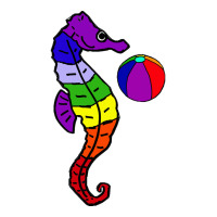 Cool Seahorse And Beach, Cool Seahorse And Beach Art,cool Seahorse And Sticker | Artistshot