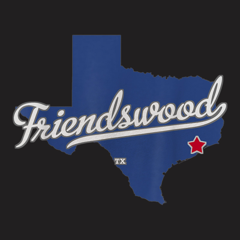 Friendswood Texas Tx Map T-shirt | Artistshot