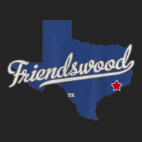 Friendswood Texas Tx Map 3/4 Sleeve Shirt | Artistshot