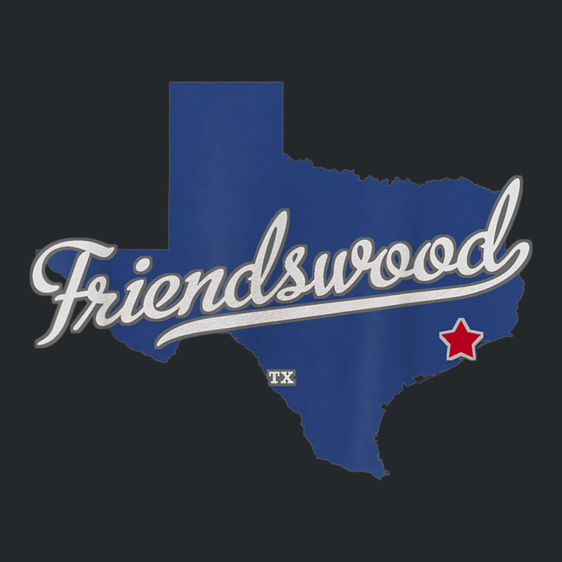 Friendswood Texas Tx Map Crewneck Sweatshirt | Artistshot