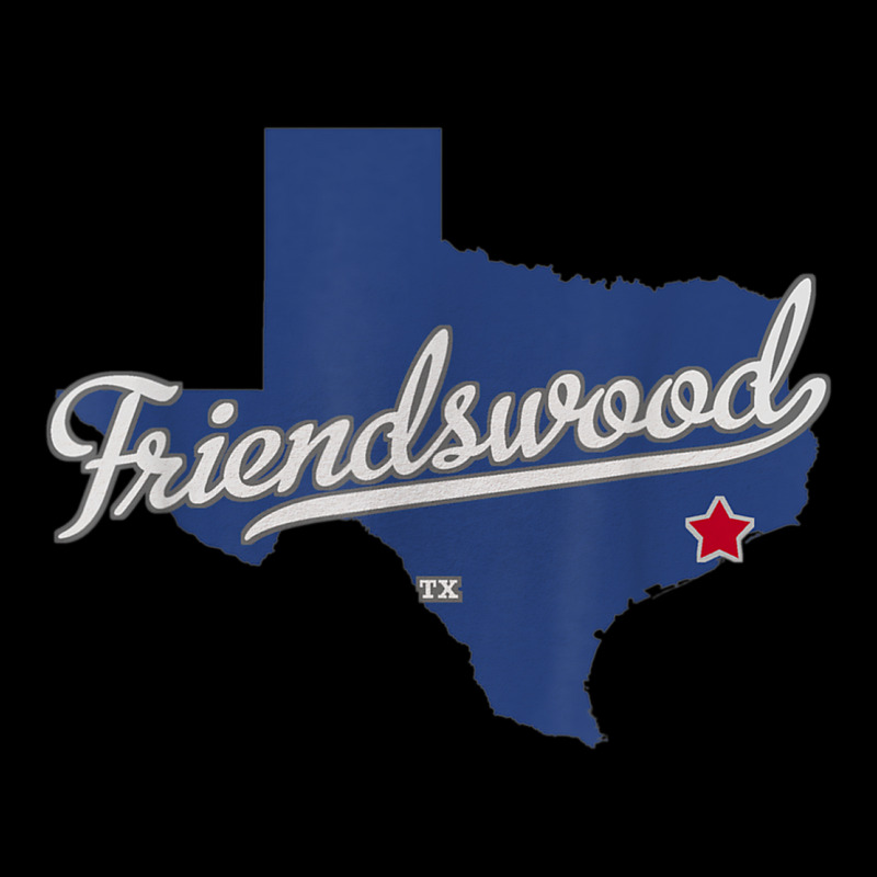 Friendswood Texas Tx Map Men's Long Sleeve Pajama Set | Artistshot