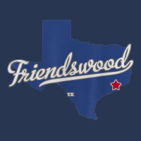 Friendswood Texas Tx Map Men Denim Jacket | Artistshot