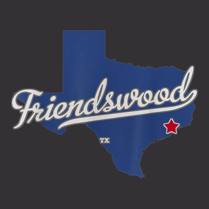 Friendswood Texas Tx Map Vintage Hoodie And Short Set | Artistshot