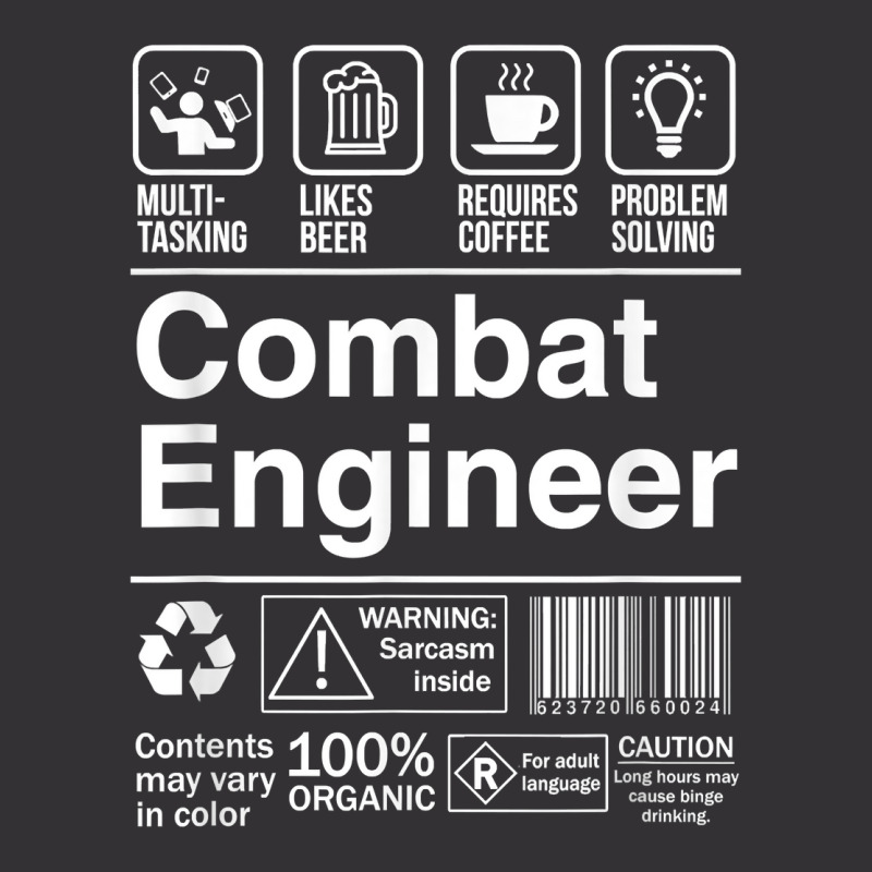 Combat Engineer Shopping Label Problem Solver T Shirt Vintage Hoodie by cm-arts | Artistshot