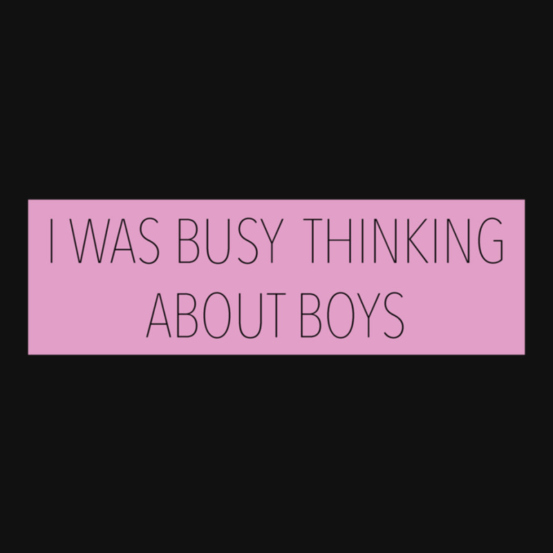 I Was Busy Thinking About Boys Landscape Canvas Print | Artistshot