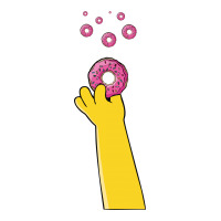Homer Donuts V-neck Tee | Artistshot