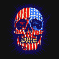 American Flag Skull, American Flag Skull Painting, American Flag Skull Fanny Pack | Artistshot