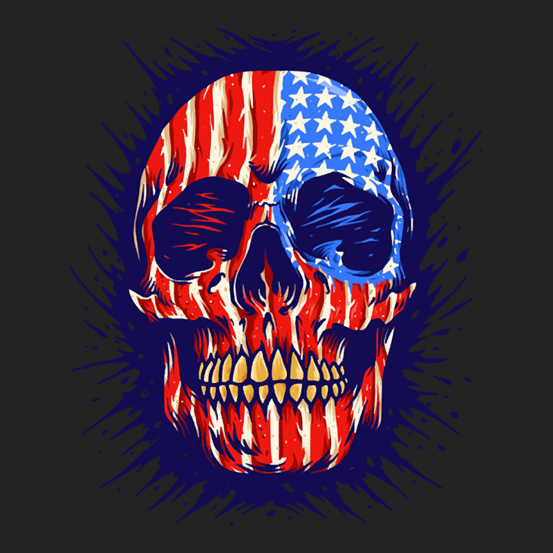 American Flag Skull, American Flag Skull Painting, American Flag Skull Backpack | Artistshot